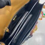 Prada Soft Sound Small Leather Shoulder Bag With Charms 1BD379